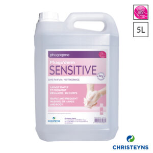 Kunststof jerrycan met Phago’derm Sensitive handzeep van Christeyns