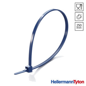 HellermannTyton bundelband detecteerbaar hersluitbaar food grade blauw