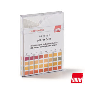 Roth pH-indicatorstrookjes pH-Fix pH 0–14 niet uitvloeiend