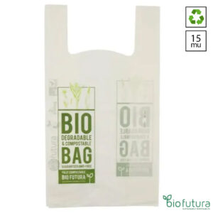Bio Futura hemddraagtassen L Bioplastic 30x18x60 cm 15 mu transparant