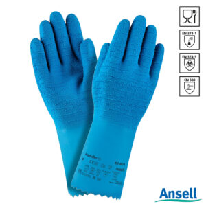 Ansell AlphaTec 62-401 handschoen chemiebestendig geruwd latex