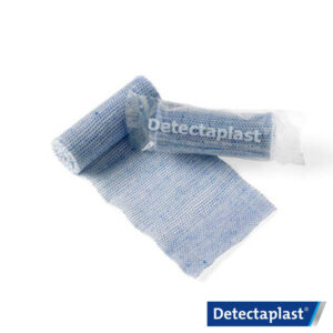 Detectaplast elastisch verband blauw 4 meter
