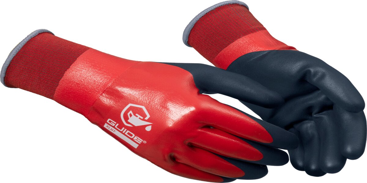 Guide allround veiligheidshandschoenen in rood en blauw