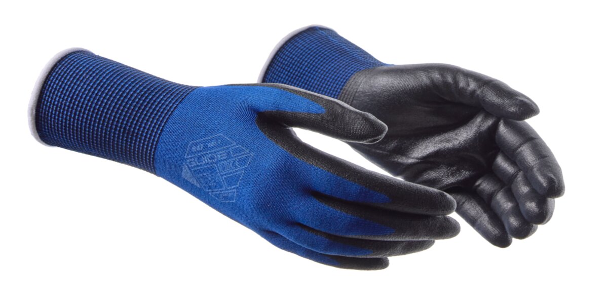Guide snijbestendige veiligheidshandschoenen in blauw en zwart