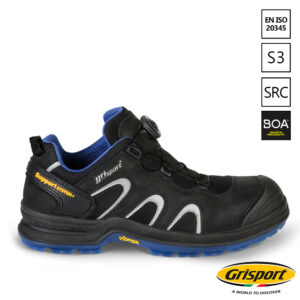 Grisport Bender werkschoen S3 laag met BOA zwart