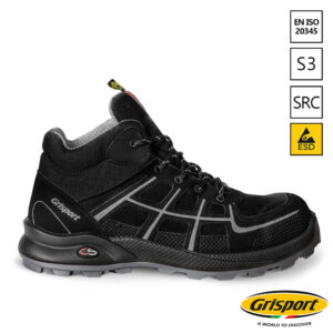 Grisport Firm werkschoen S3 hoog met veter zwart