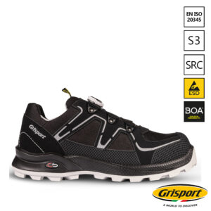 Grisport Horizon werkschoen S3 laag met BOA zwart