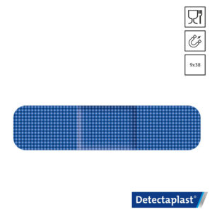 Detectaplast Super Stretch 8238 pleister detecteerbaar 9x38 mm blauw