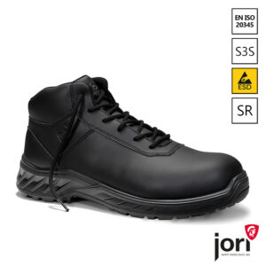 Jori jo_CLEAN Loop Black Mid ESD S3S veiligheidsschoen SR antislipzool