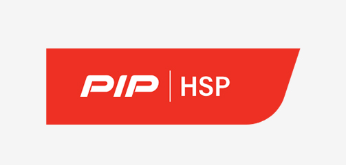 PIP HSP-logo op een lichtgrijze achtergrond.