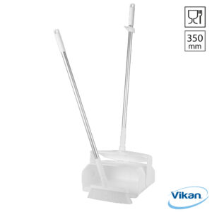 Vikan 5665 afsluitbare stofblikset met bezem food grade 350 mm
