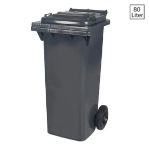 Afvalcontainer 2-wiel gerecycled HDPE 80 liter 450x515x930 mm