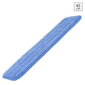 Microvezelmop met klittenband bevestiging 45x14 cm blauw