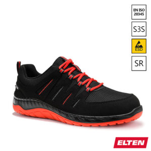 Elten Maddox Compo black-red Low ESD S3S veiligheidsschoen laag