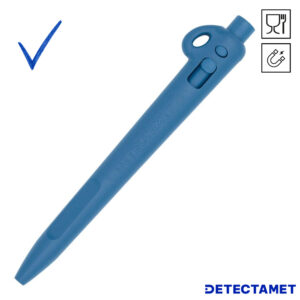 Detectamet Elephant blauwe detecteerbare pen met ophangoog normale inkt