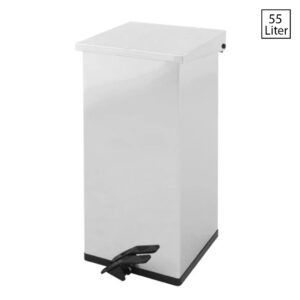 Pedaalemmer RVS DutchDesign Carro-Kick 55 liter 30x30x60 cm
