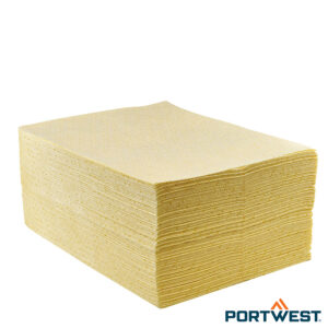 Portwest SM80 absorptiedoek chemicalien 50x40 cm geel