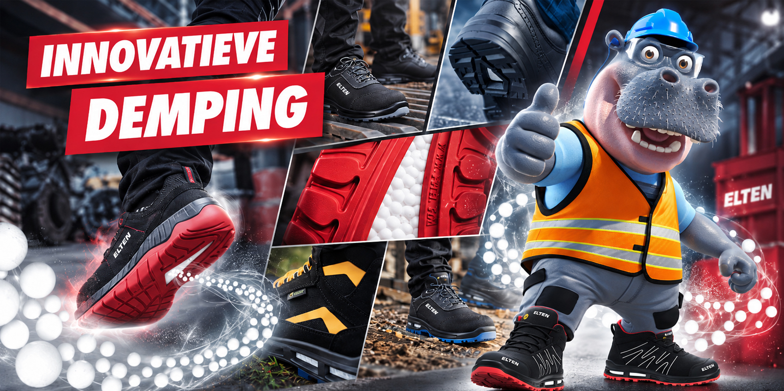 ELTEN WELLMAXX veiligheidsschoenen met Infinergy®-demping voor extra comfort tijdens het werk.