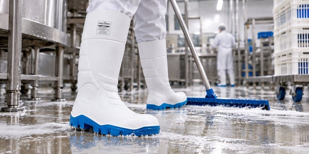 Portwest food veiligheidslaarzen in voedingsmiddelenindustrie
