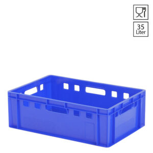 Stapelbak E2 Euronorm 35 liter food grade HDPE 600x400x200 mm
