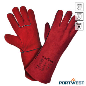 Portwest A500 Welders 210 lashandschoen rood