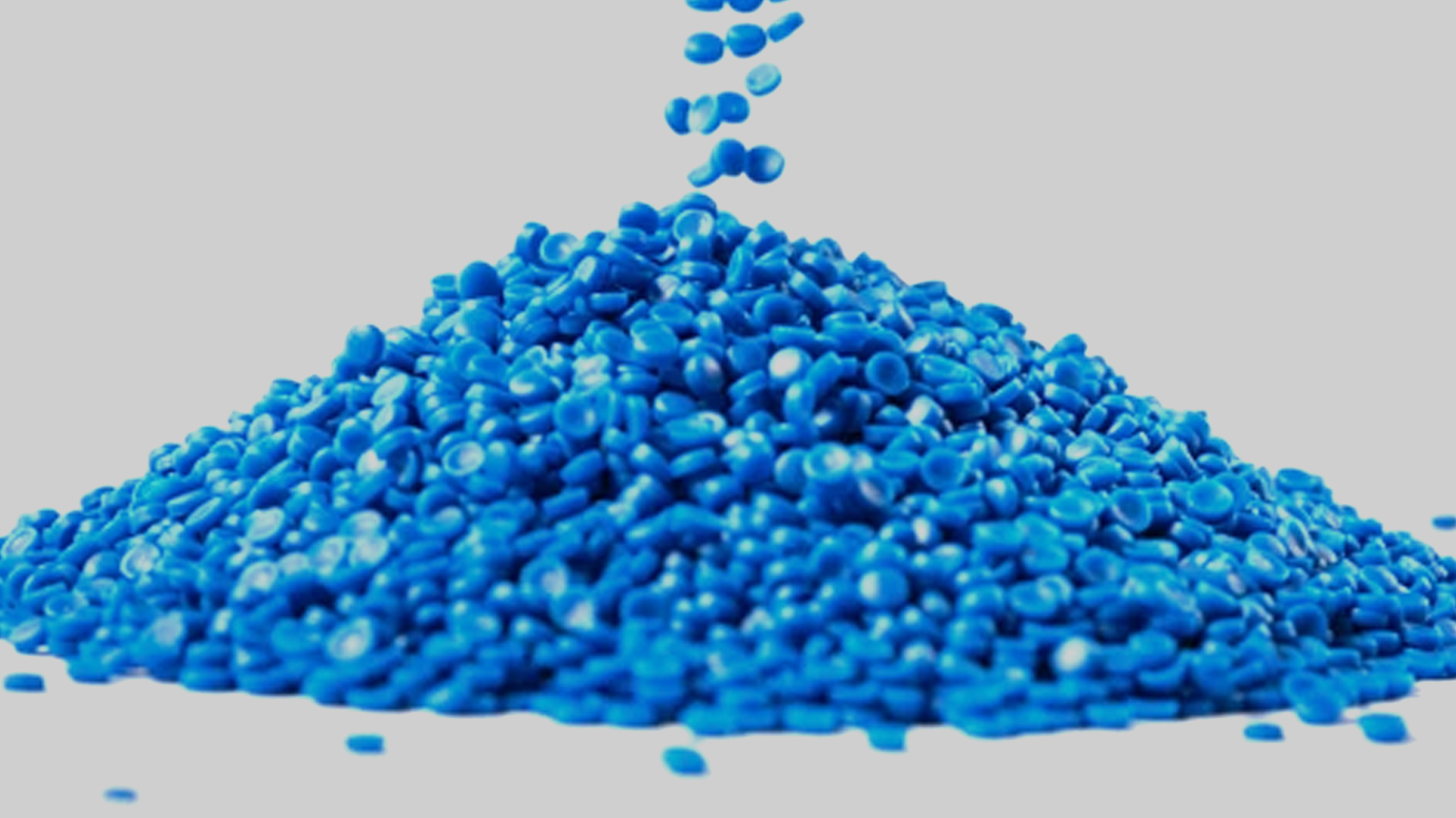 An image of plastic granules, raw materials from which Vikan products are largely made