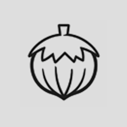 Icon of a hazelnut