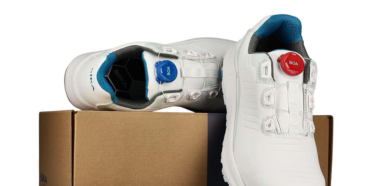 Sika safety shoe with Colored BOA® Fit System and coloured BOA® closures