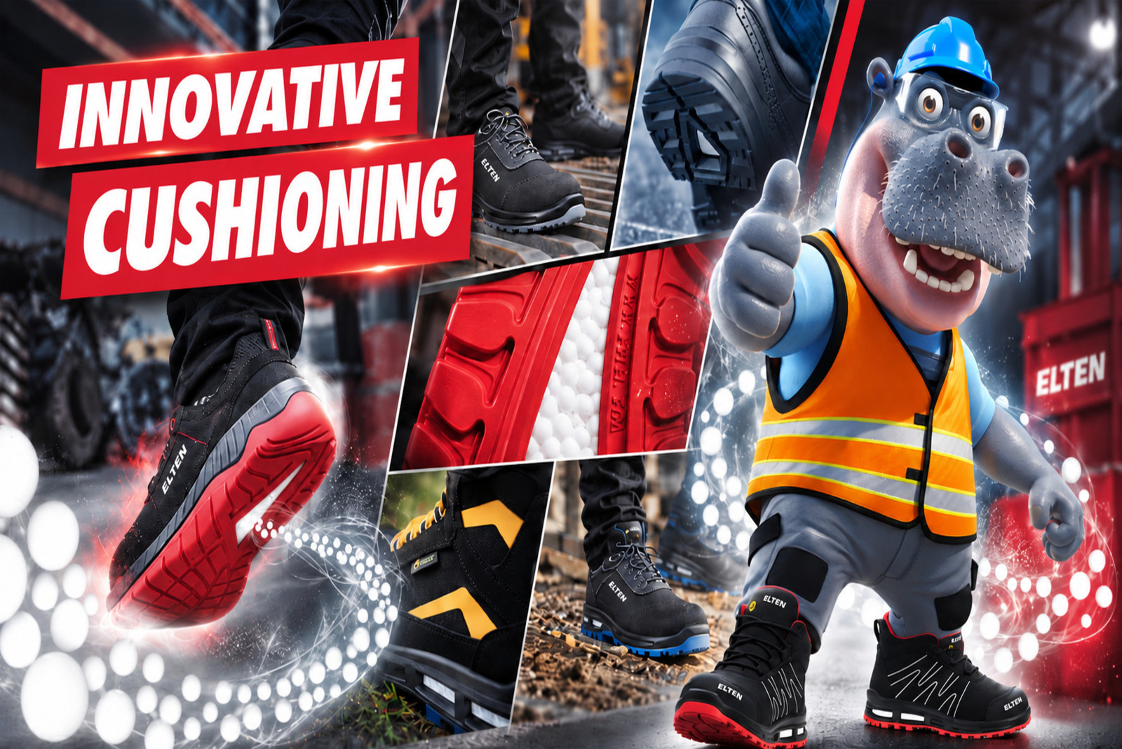 ELTEN WELLMAXX safety footwear with Infinergy® cushioning for extra comfort at work.